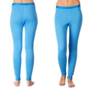 Patagonia Capilene 2 Lightweight Leggings Baselayer Bottoms Sky Blue Sz L